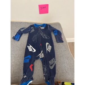 Nike Under‎ Armour Baby Sleepers Footed Pajamas Bundle 3-6 Months